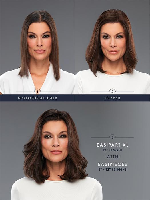 easiPieces 8" L x 9" W | Remy Human Hair Piece (1 Piece) - Image 3