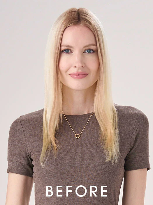 Barely There Straight 16" | Synthetic Hair Topper (Hand Tied) - Image 2