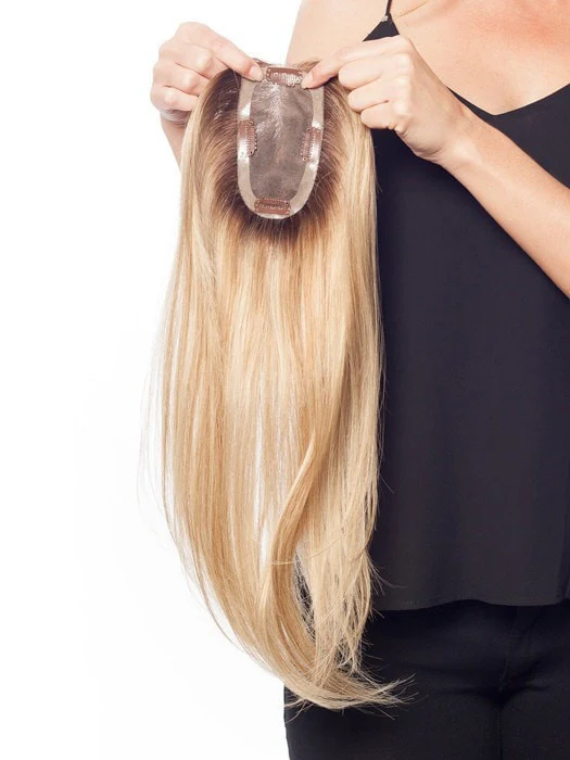 easiPart HH 18" Exclusive Colors | Remy Human Hair Topper (Mono Top) - Image 8