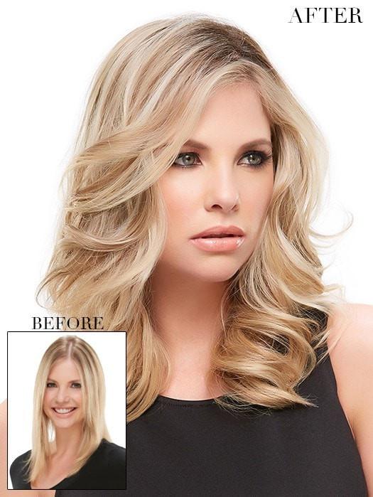 easiPart HD XL 12" | Synthetic Hair Topper (Mono Top) - Image 3