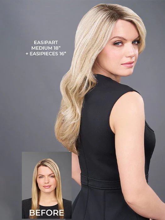 easiPart Medium 18" | Remy Human Hair Topper (Mono Top) | DISCONTINUED - Image 4