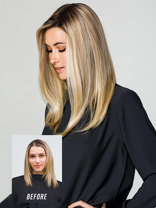 easiPart Medium HD 18" | Synthetic Hair Topper (Mono Top) - Image 2
